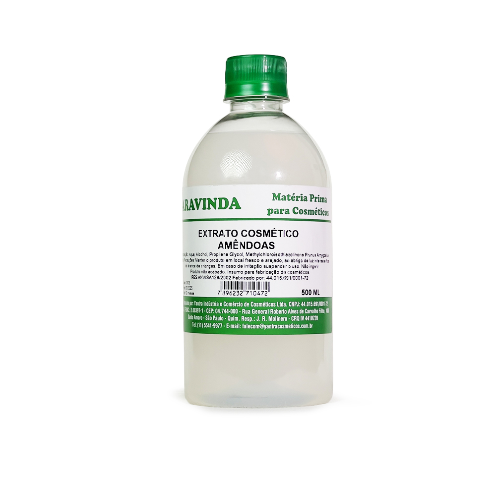 Extrato Cosmético Amêndoas Aravinda 500 ml